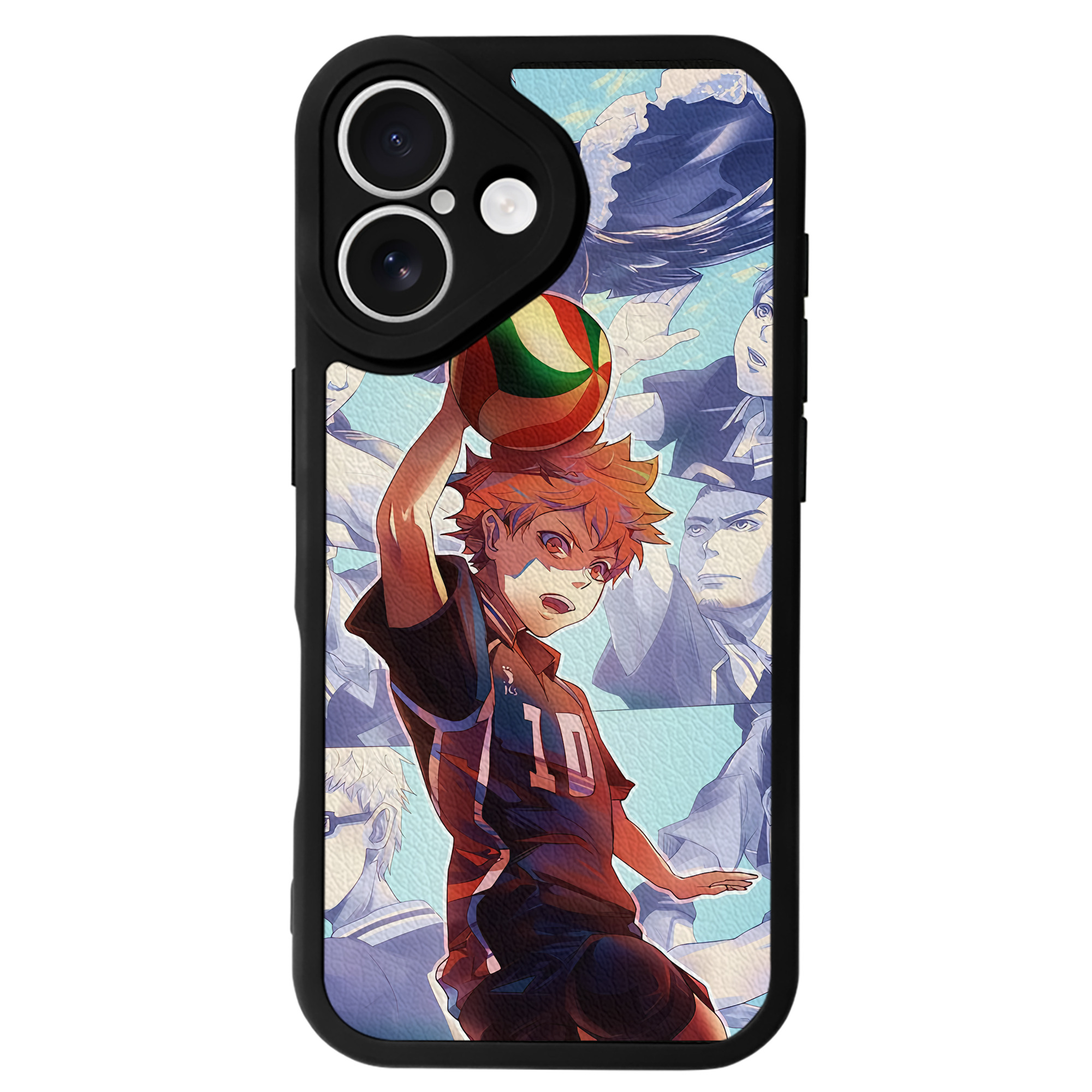（画像用） ハイキュー!! Haikyu!! 【iPhone 16シリーズ対応】シリコンスマホケース（レザー調） 材質：シリコン